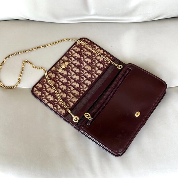 Christian Dior Trotter Canvas Chain Shoulder Bag - Picture 3 of 16